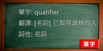 qualifier