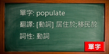 populate