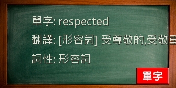 respected