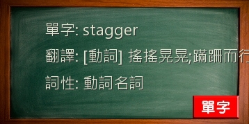 stagger